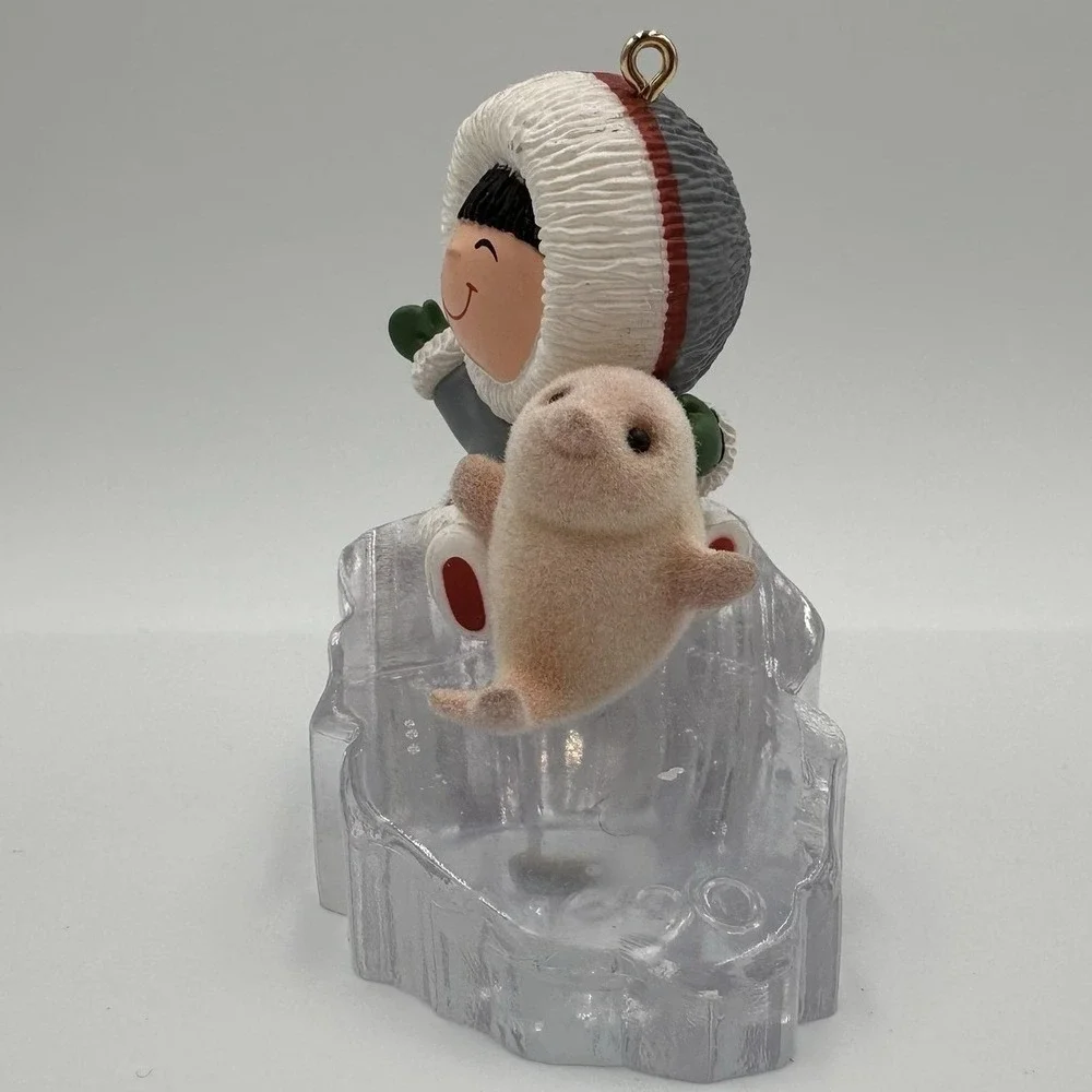 Vintage 1990 Hallmark Keepsake‎ Frosty Friends Christmas Ornament W Box QX439-6